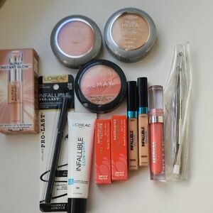 L'Oreal & Almay Makeup Set - Pink, Peach, and Nude Shades